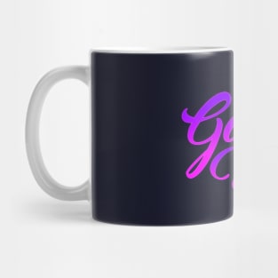 Good vibes lettering script typography Mug